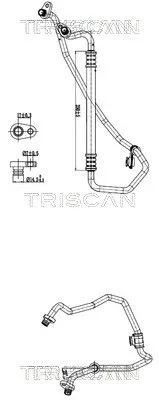 Przewód Klimatyzacji Citroen C3 Ii 09-16 - TRISCAN (901028073)