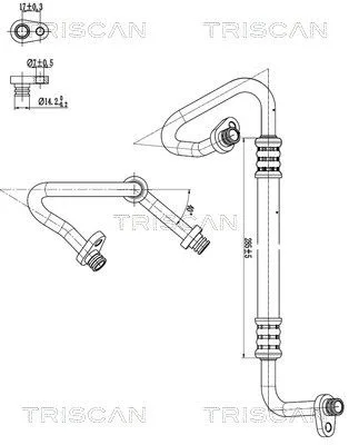 Przewód Klimatyzacji Citroen C1 Ii 14-21 - TRISCAN (901028074)