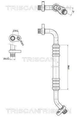 Przewód Klimatyzacji Citroen C4 1.6 04-11 - TRISCAN (901028096)