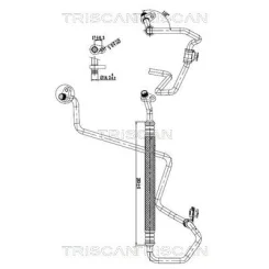Przewód Klimatyzacji Citroen C3 1.2 16- - TRISCAN (901028097)