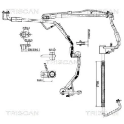 Przewód Klimatyzacji Citroen Jumpy Ii 2.0Hdi 07-16 - TRISCAN (901028098)