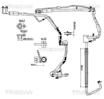 Przewód Klimatyzacji Citroen Jumpy Ii 2.0Hdi 07-16 - TRISCAN (901028098)