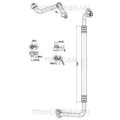 Przewód Klimatyzacji Vw Polo V 1.2 09-14 - TRISCAN (901029026)