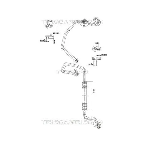 Przewód Klimatyzacji Vw Tiguan 2.0 Tdi 16- - TRISCAN (901029027)