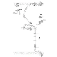 Przewód Klimatyzacji Vw Tiguan 2.0 Tdi 16- - TRISCAN (901029027)
