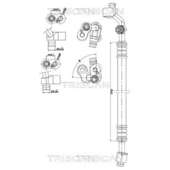 Przewód Klimatyzacji Bmw 3 Seriers 98-07 - TRISCAN (901011001)