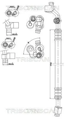 Przewód Klimatyzacji Bmw 3 Seriers 98-07 - TRISCAN (901011001)