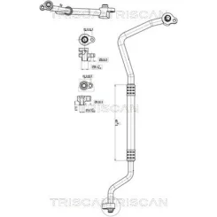 Przewód Klimatyzacji Ford Fiesta Vi 08-17 - TRISCAN (901016031)