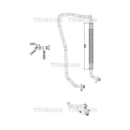 Przewód Klimatyzacji C3 Aircross 1.2 17- - TRISCAN (901028014)