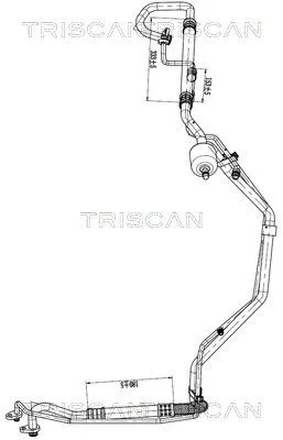 Przewód Klimatyzacji Citroen C4 2.0 04-11 - TRISCAN (901028065)