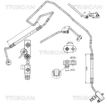 Przewód Klimatyzacji Fiat Ducato 13- - TRISCAN (901028085)