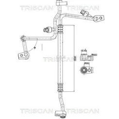Przewód Klimatyzacji Ford Focus Iv 1.0 18- - TRISCAN (901016020)