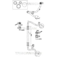 Przewód Klimatyzacji Ford Fiesta Vii 17- - TRISCAN (901016029)