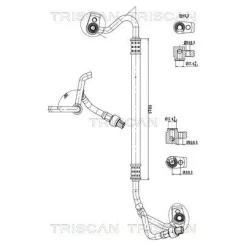 Przewód Klimatyzacji Ford Transit 1.6 Tdci 13- - TRISCAN (901016041)