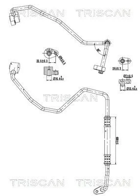 Przewód Klimatyzacji Citroen Jumper Ii 06- - TRISCAN (901028056)