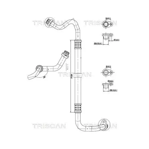 Przewód Klimatyzacji Citroen Berlingo 18- - TRISCAN (901028070)