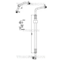 Przewód Klimatyzacji Citroen C4 Picasso 1.6Hdi 06-13 - TRISCAN (901028102)