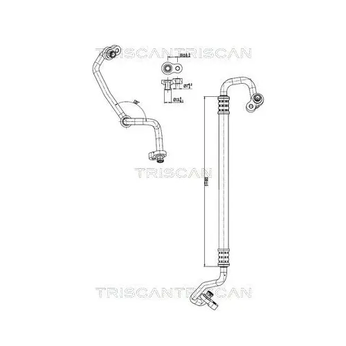 Przewód Klimatyzacji Hyundai Tucson 15-20 - TRISCAN (901043004)