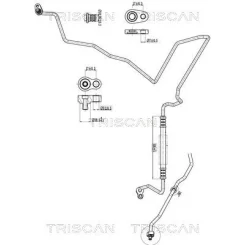 Przewód Klimatyzacji Ford Fiesta Vi 08-17 - TRISCAN (901016032)