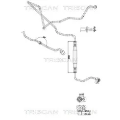 Przewód Klimatyzacji Ford Fiesta Vi 08-18 - TRISCAN (901016064)