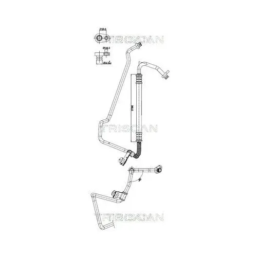 Przewód Klimatyzacji Citroen C3 Ii 09-16 - TRISCAN (901028071)