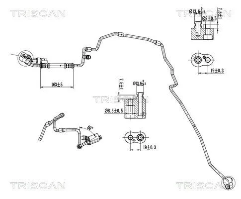 Przewód Klimatyzacji Vw Caddy 04-10 - TRISCAN (901029015)