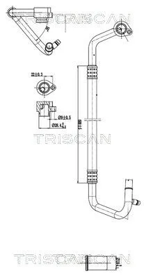 Przewód Klimatyzacji Audi A4,A5 2.0Tdi 08-17 - TRISCAN (901029022)