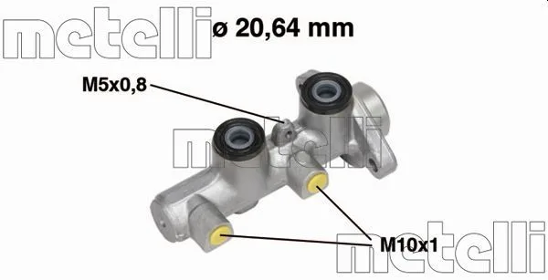 Pompa Ham. Daewoo Matiz 0.8-1.0 98- - METELLI (05-0514MET)
