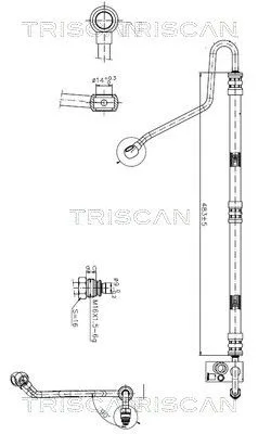 Przewód Wspomagania Bmw 3 (E46) 97-07 - TRISCAN (851611007)