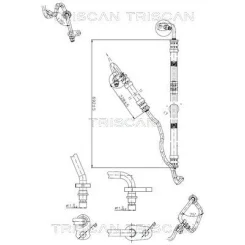 Przewód Wspomagania Db W204 07-15 - TRISCAN (851623001)