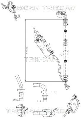 Przewód Wspomagania Db W204 07-15 - TRISCAN (851623001)