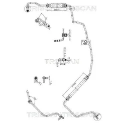 Przewód Wspomagania Peugeot 206, 206 Cc 00- - TRISCAN (851628011)
