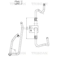 Przewód Wspomagania Peugeot 206 98-09 - TRISCAN (851628013)