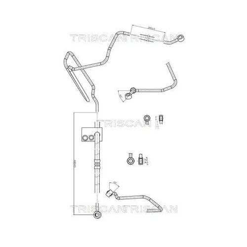 Przewód Wspomagania Vw Golfiv/Bora/Octavia/Leon 1,8 20V/1,9Tdi 98-10 - TRISCAN (851629004)
