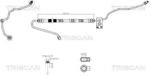 Przewód Wspomagania Skoda Fabia 07-15 - TRISCAN (851629028)