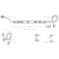 Przewód Wspomagania Audi A4 B6 00-05 - TRISCAN (851629036)