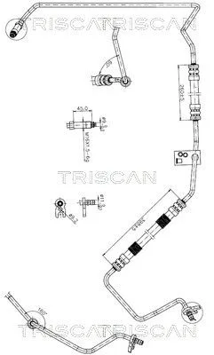 Przewód Wspomagania Peugeot 206 01- - TRISCAN (851628010)