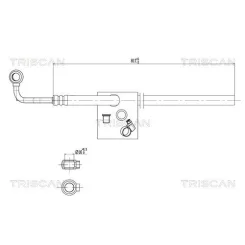Przewód Wspomagania Vw Passat 00- , Skoda Superb 01- - TRISCAN (851629068)