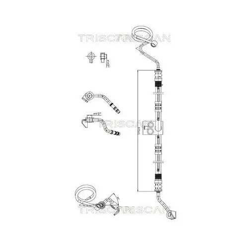Przewód Wspomagania Audi A4 (B7) 2,2Tfsi 04-08, Seat Exeo 2,0Tfsi 09-13 - TRISCAN (851629078)