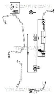 Przewód Wspomagania Hyundai Matrix 1,6 01-10 - TRISCAN (851643001)