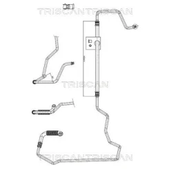 Przewód Wspomagania Peugeot 206, 206 Cc 00- - TRISCAN (851628002)