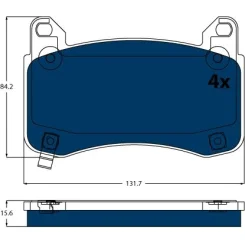 Klocki Ham. Tesla P. Model Y 19- - TRW (GDB2555BTE)