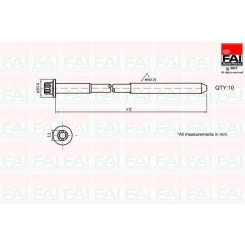 �Ruby Głowicy Rover 1.1/1.4/1.6/1.8 10Szt. - FAI AutoParts (B292)