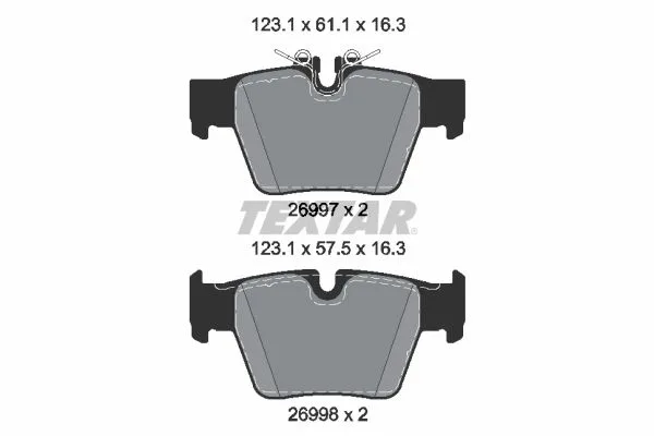 Klocki Ham. Bmw T. 5/X3 1,6-2,0 23- - TEXTAR (2699701)