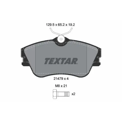 Fékbetét Készlet, Tárcsafék - TEXTAR (2147902)