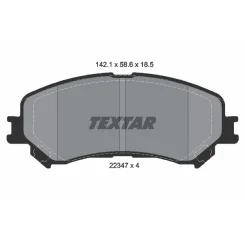 Fékbetét Készlet, Tárcsafék - TEXTAR (2234701)