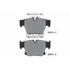 Klocki Ham. Bmw T. 5/7/Xm 3,0-4,4 22- - TEXTAR (2660301)