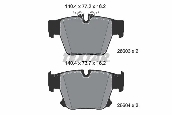 Klocki Ham. Bmw T. 5/7/Xm 3,0-4,4 22- - TEXTAR (2660301)