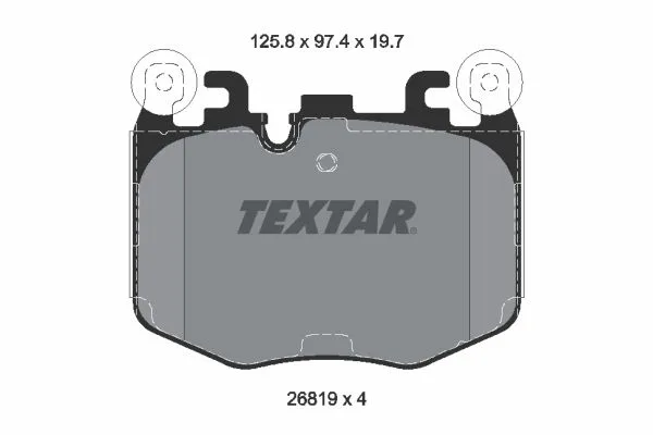 Klocki Ham. Bmw P. 5/7 3,0 22- - TEXTAR (2681901)
