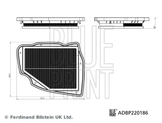 Filtr Powietrza Bmw 5 07.23- - BLUE PRINT (ADBP220186)